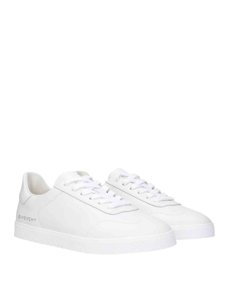 Givenchy White Leather Low Top Sneakers Sneakers