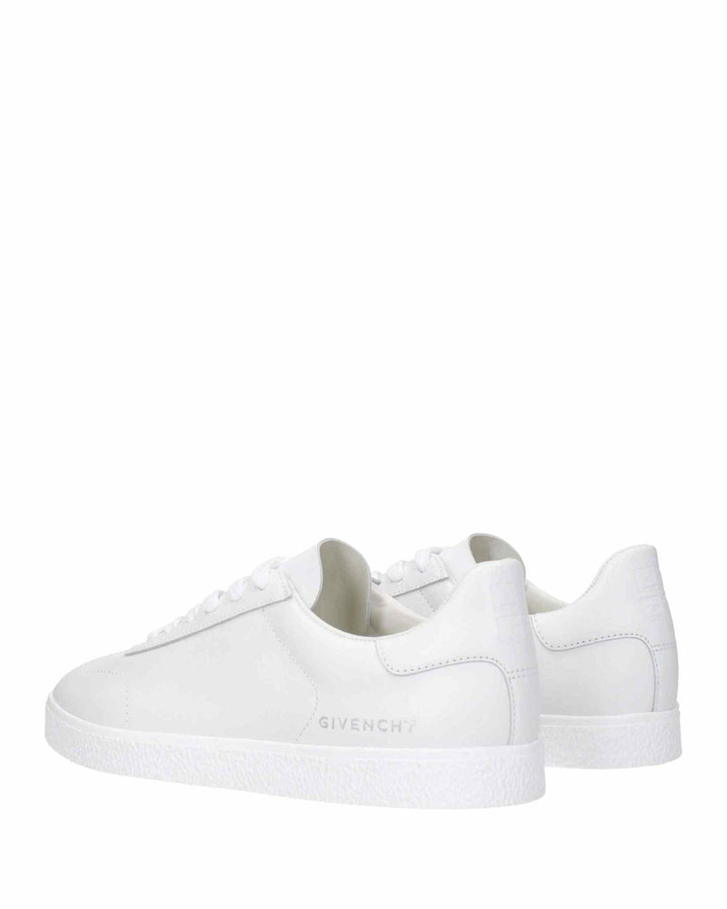 Givenchy White Leather Low Top Sneakers Sneakers