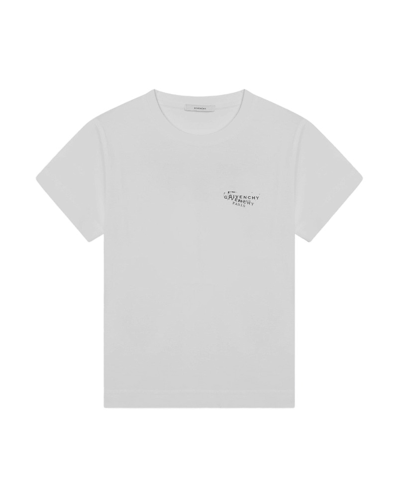 Givenchy White Logo Print T-shirt Glam Steals