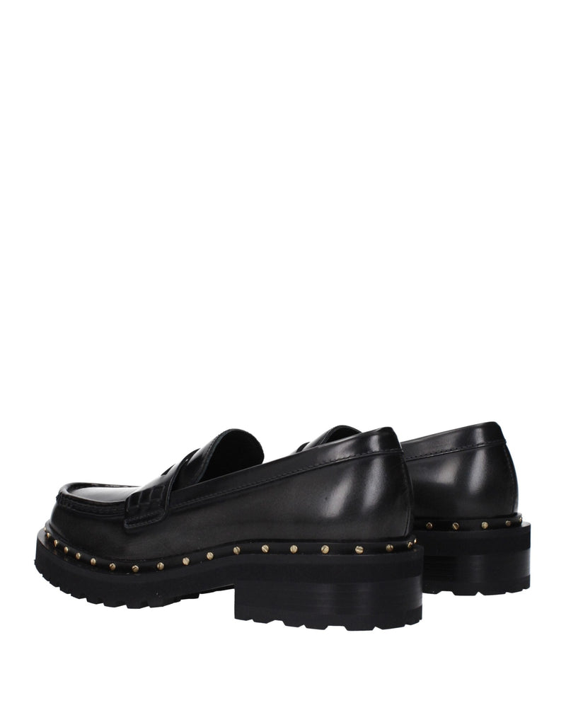 Golden Goose Black Leather Slip On Loafers Glam Steals