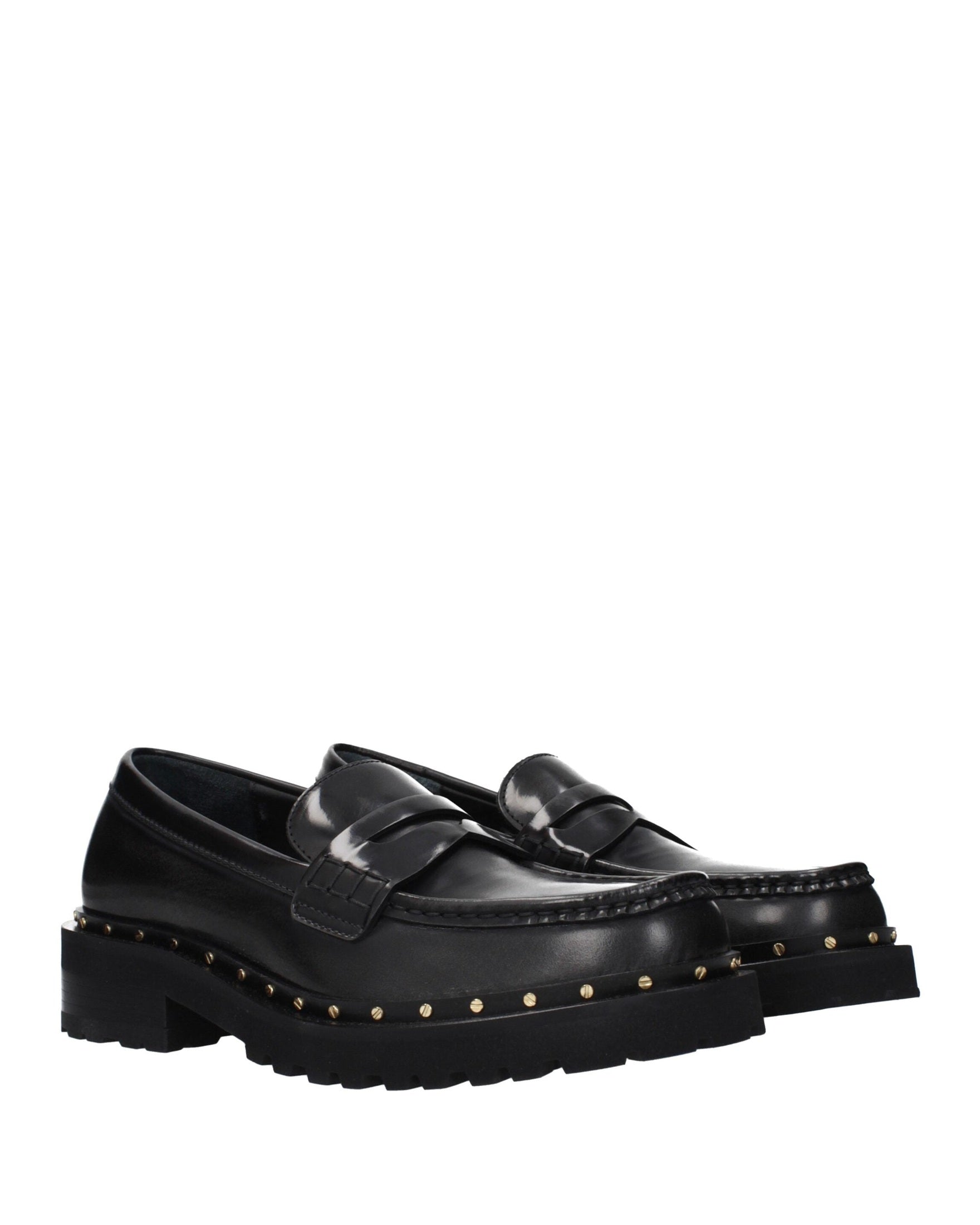 Golden Goose Black Leather Slip On Loafers Glam Steals