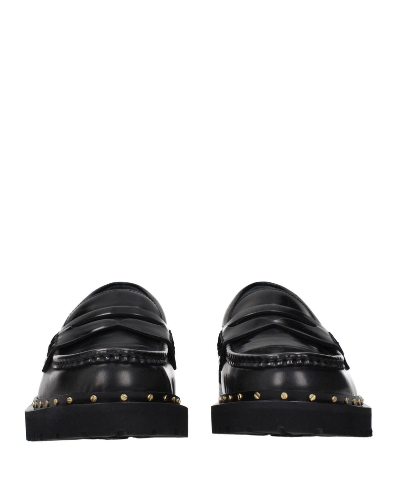 Golden Goose Black Leather Slip On Loafers Glam Steals