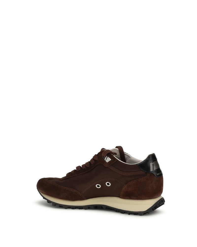 Golden Goose Brown Calf Leather Bos Taurus Athletic Sneakers Glam Steals