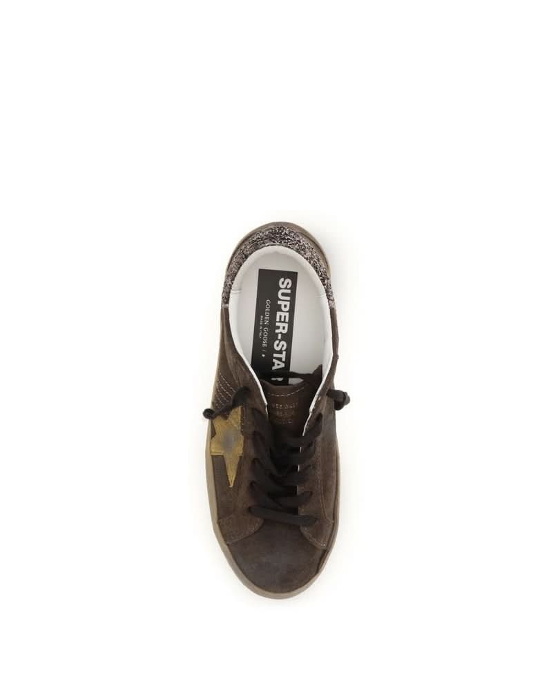 Golden Goose Brown Calf Leather Bos Taurus Low Top Sneakers Glam Steals