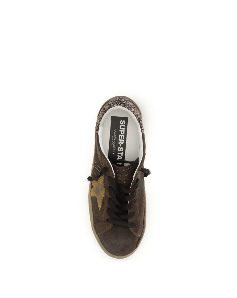 Golden Goose Brown Calf Leather Bos Taurus Low Top Sneakers Glam Steals