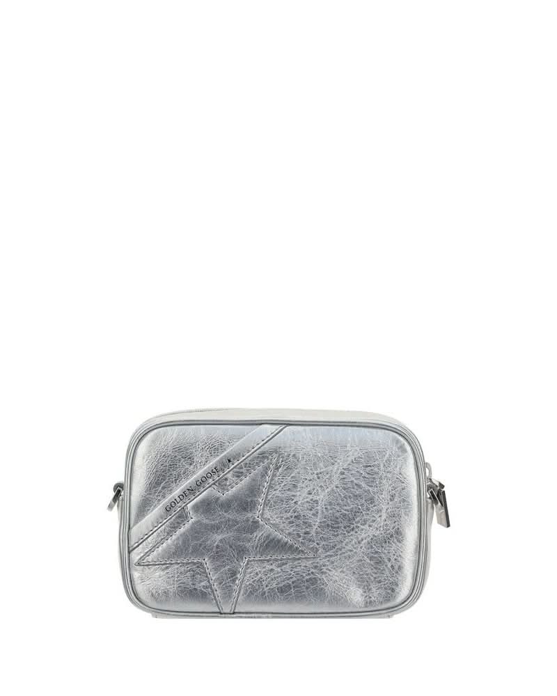 Golden Goose Gray Leather Shoulder Bag 