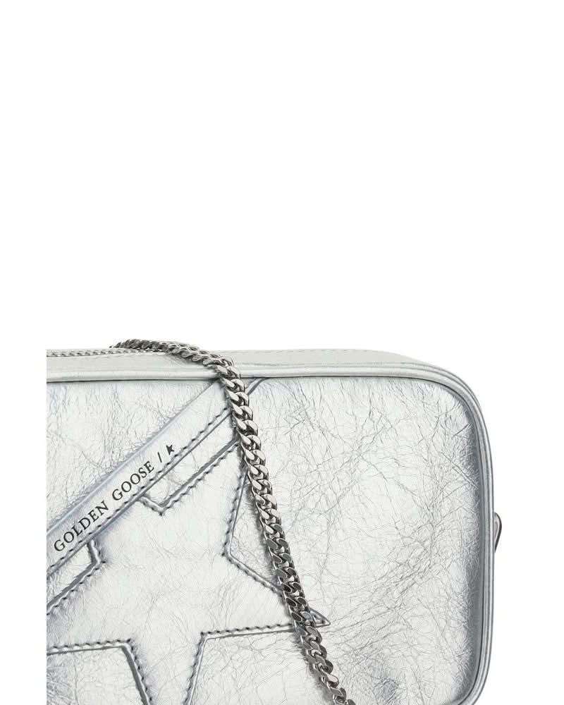 Golden Goose Gray Leather Shoulder Bag 