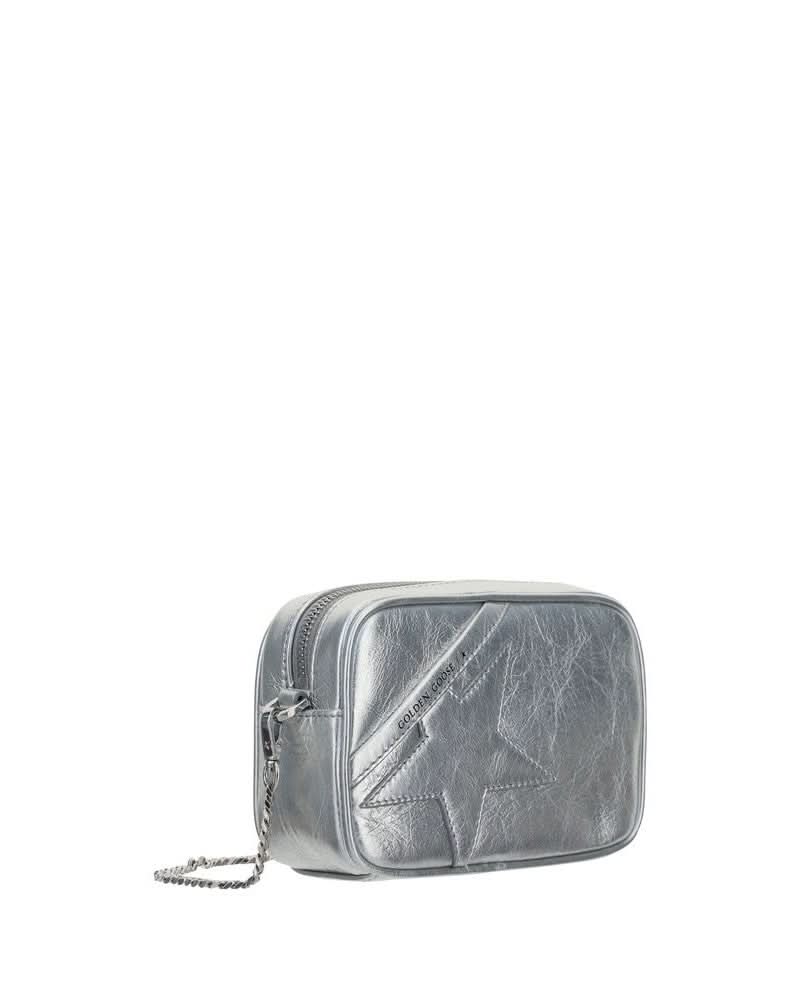 Golden Goose Gray Leather Shoulder Bag 