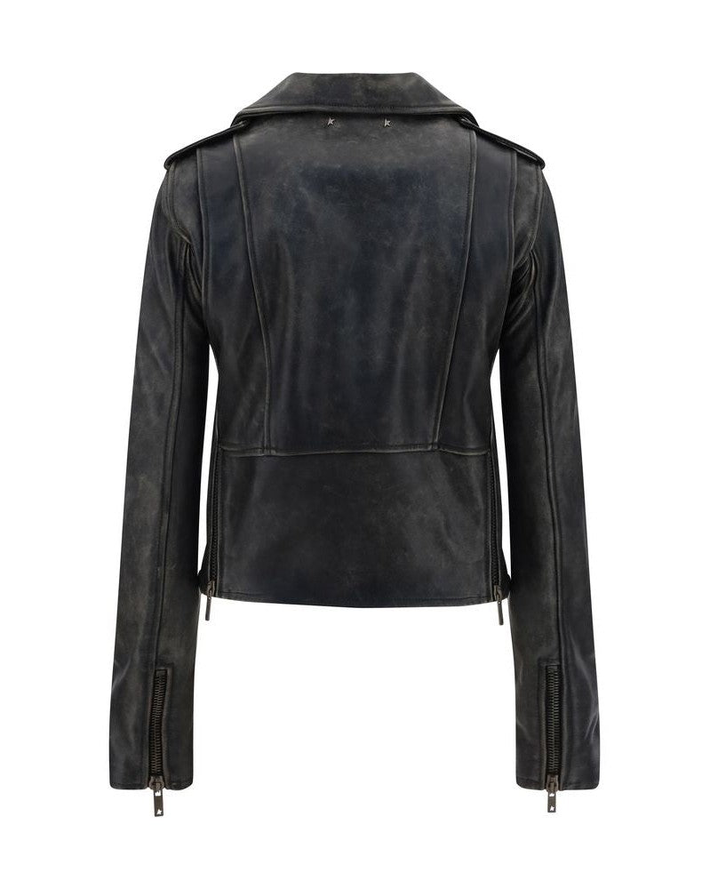 Golden Goose Leather Jacket Glam Steals