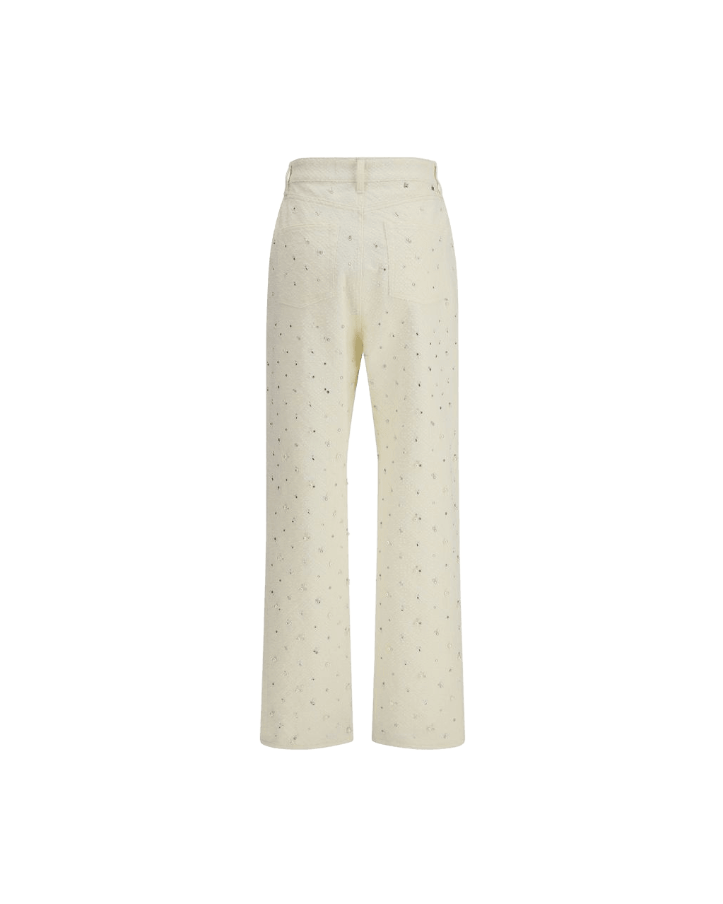 Golden Goose White Cotton Straight Leg Jeans Glam Steals