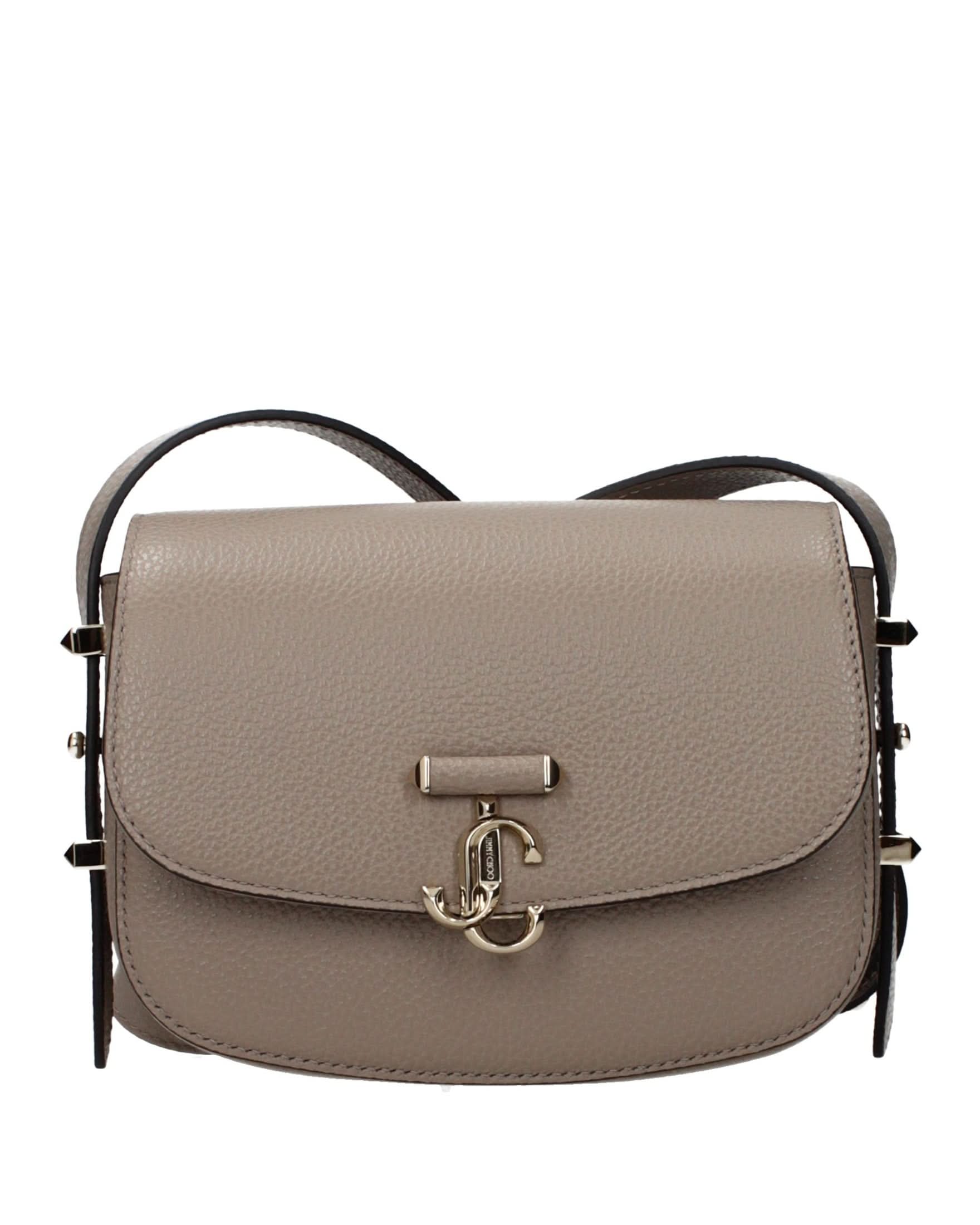 Jimmy Choo Gray Leather Crossbody Bag Glam Steals