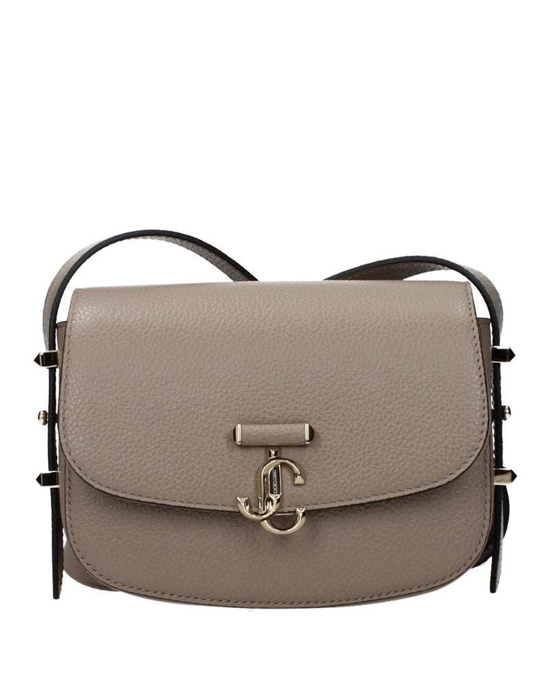 Jimmy Choo Gray Leather Crossbody Bag Glam Steals