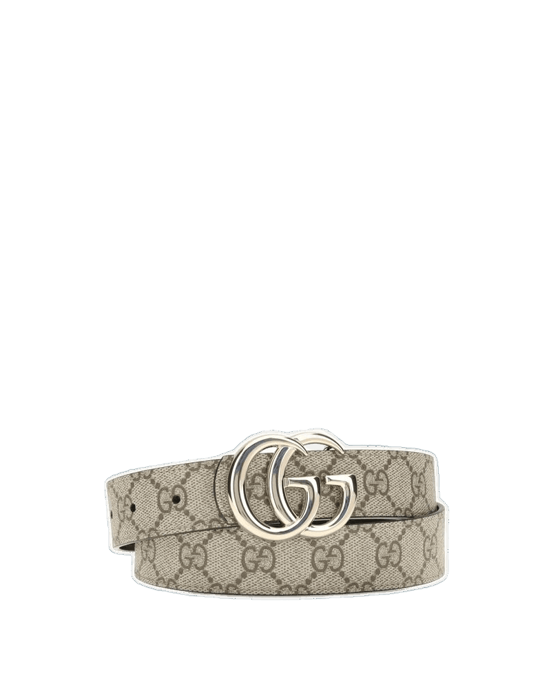 Gucci Beige Calf Leather Bos Taurus Regular Belt Glam Steals