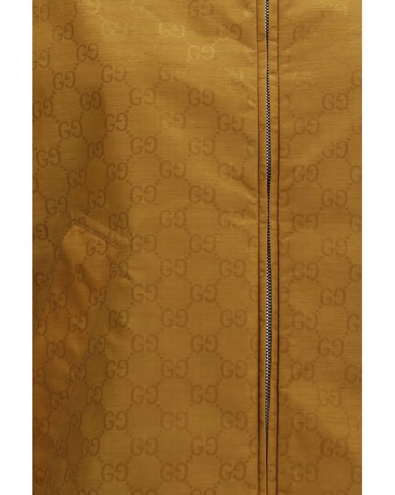 Gucci Beige Nylon Shell Jacket Glam Steals
