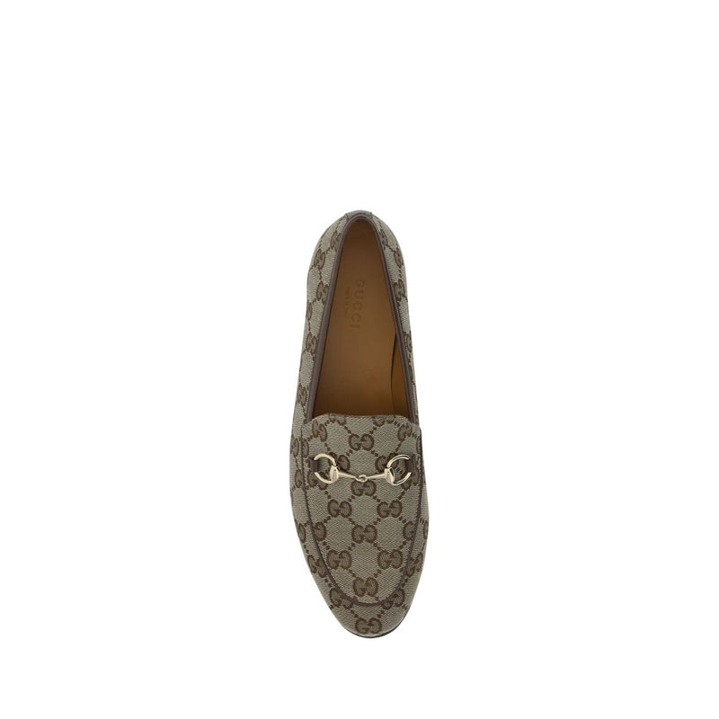 Gucci Beige Polyamide Slip On Loafers