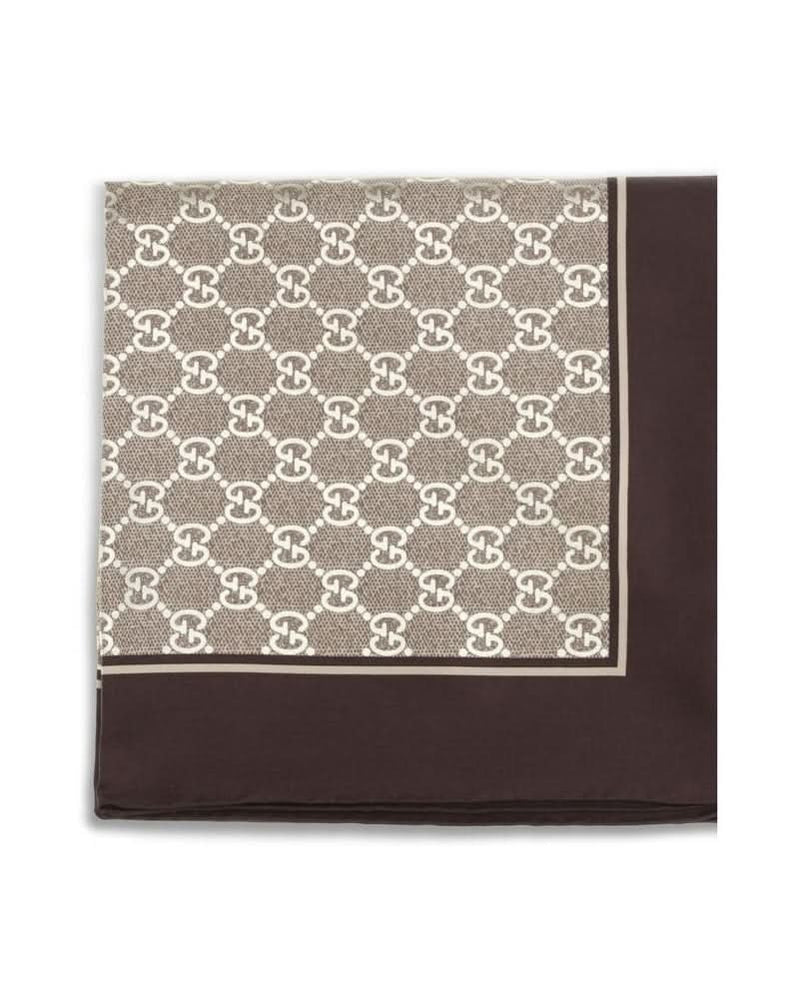 Gucci Beige Silk Scarf 