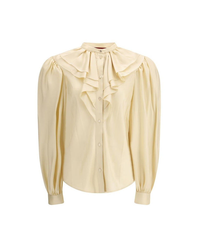 Gucci Beige Silk Shirt 