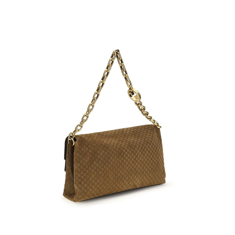 Gucci Beige Suede Leather Handbag Glam Steals
