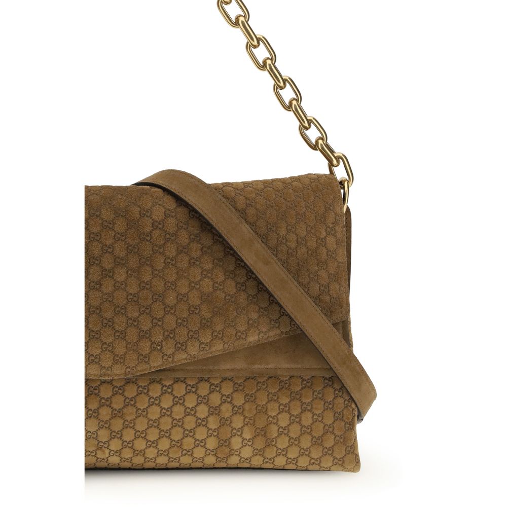 Gucci Beige Suede Leather Handbag Glam Steals