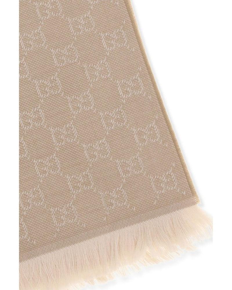 Gucci Beige Wool Scarf Glam Steals