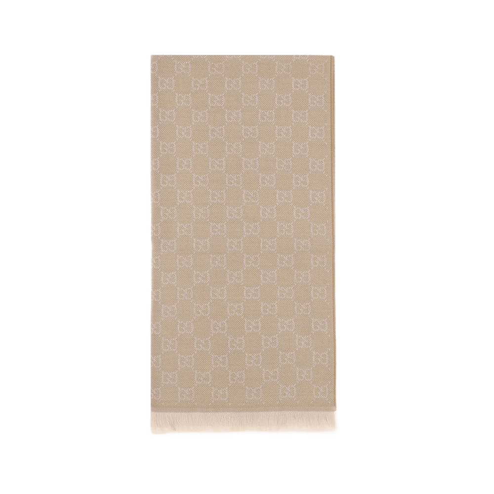 Gucci Beige Wool Scarf Glam Steals