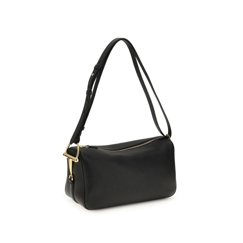Gucci Black Calf Leather Bos Taurus Handbag Glam Steals