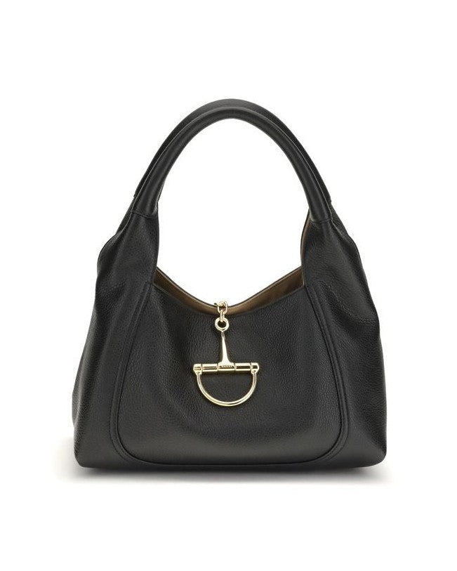Gucci Black Calf Leather Bos Taurus Handbag