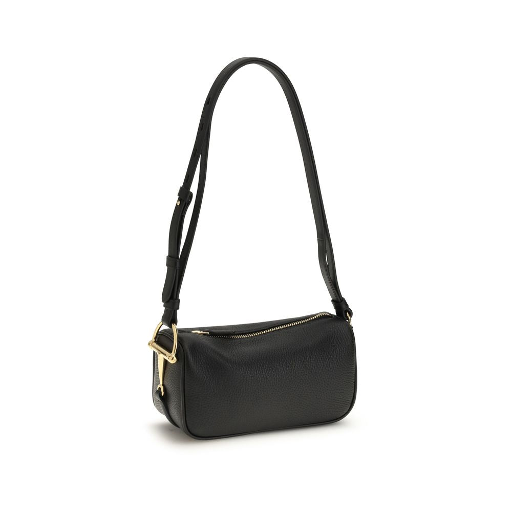 Gucci Black Calf Leather Bos Taurus Shoulder Bag Glam Steals