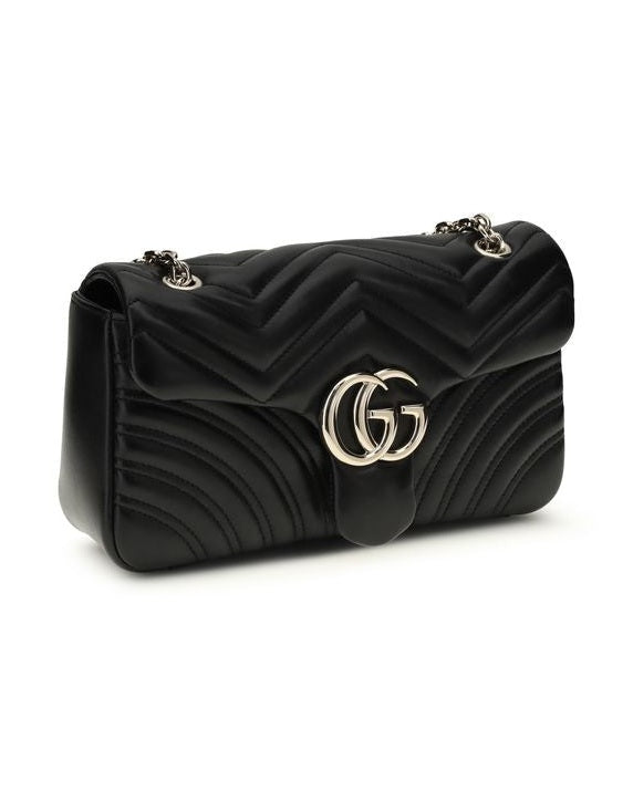 Gucci Black Calf Leather Bos Taurus Shoulder Bag Glam Steals