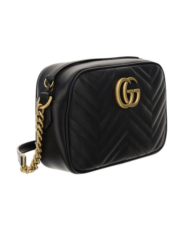 Gucci Black Calf Leather Bos Taurus Shoulder Bag Glam Steals