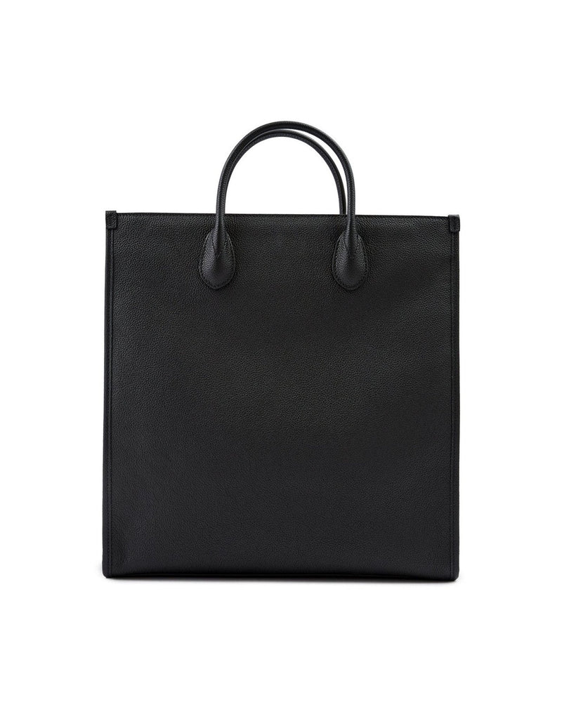 Gucci Black Leather Logo Medium Tote Bag Glam Steals