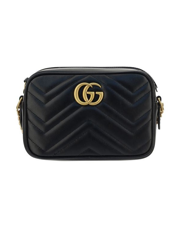 Gucci Black Leather Shoulder Bag 