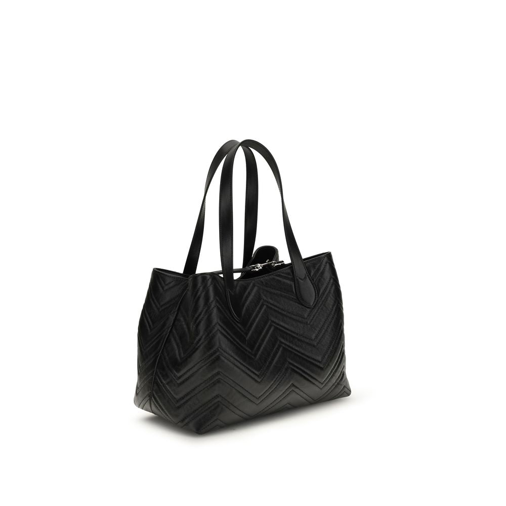Gucci Black Napa Leather Bos Taurus Handbag Glam Steals