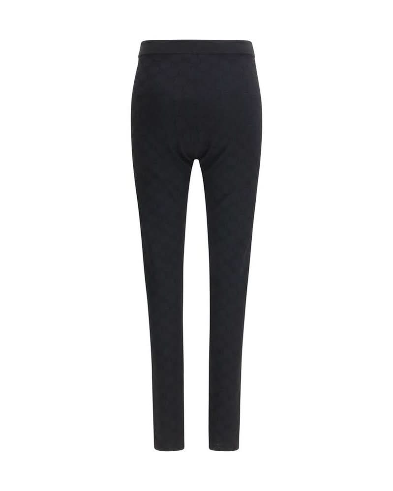Gucci Black Viscose Leggings 