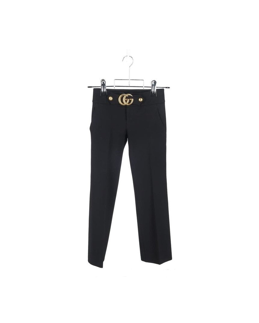 Gucci Black Viscose Pant Pants