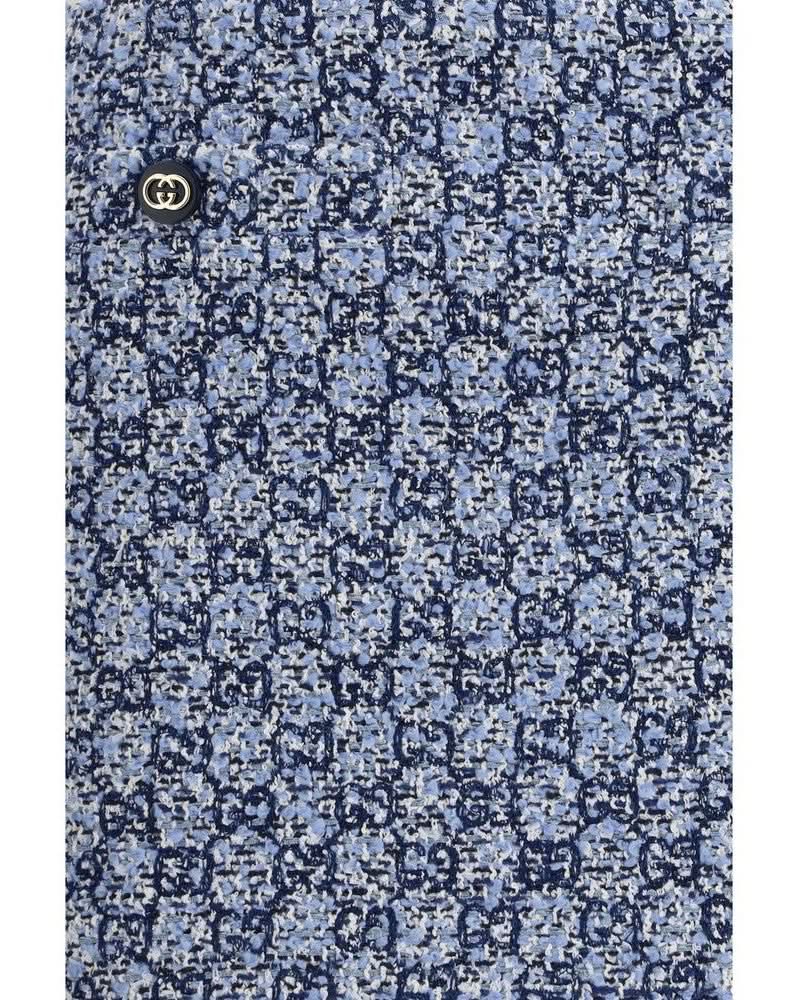 Gucci Blue Cotton Mini Skirt Glam Steals