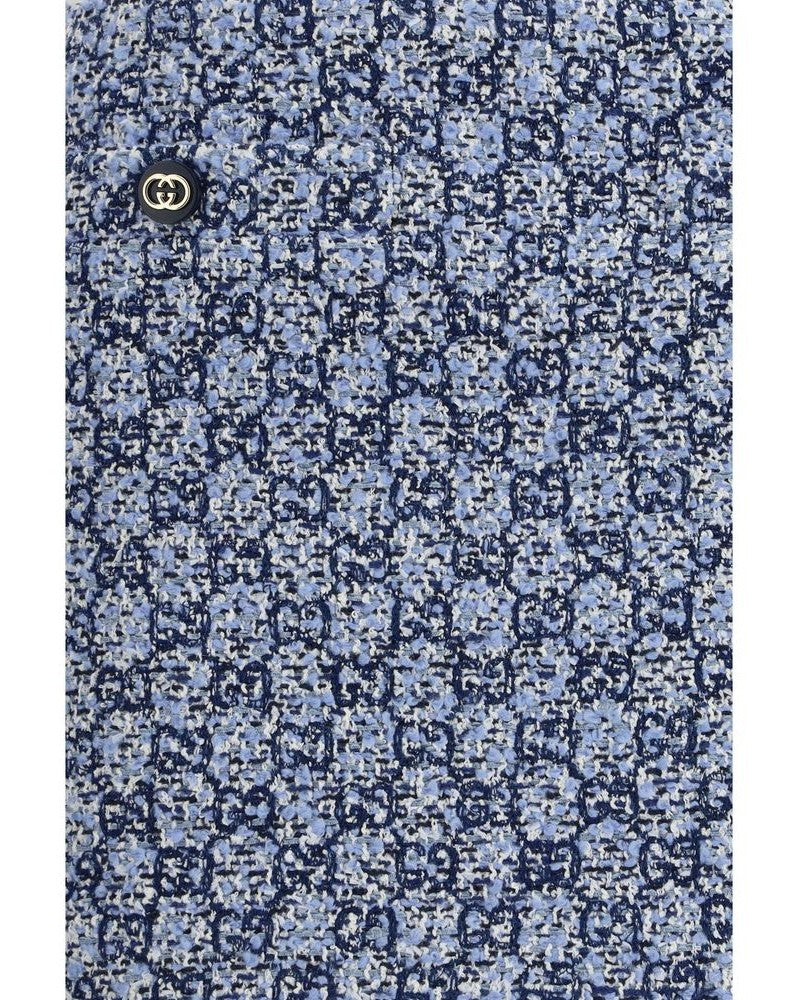 Gucci Blue Cotton Mini Skirt Glam Steals