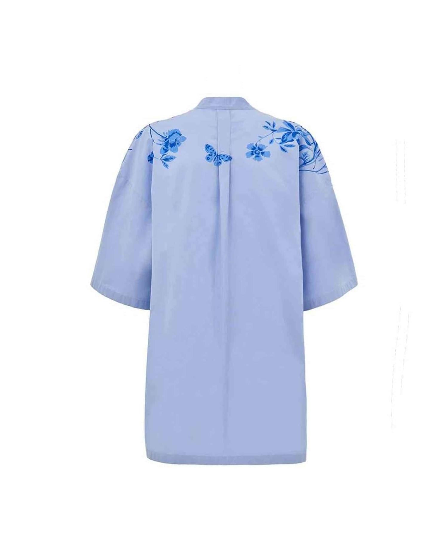 Gucci Blue Cotton Shirt Glam Steals