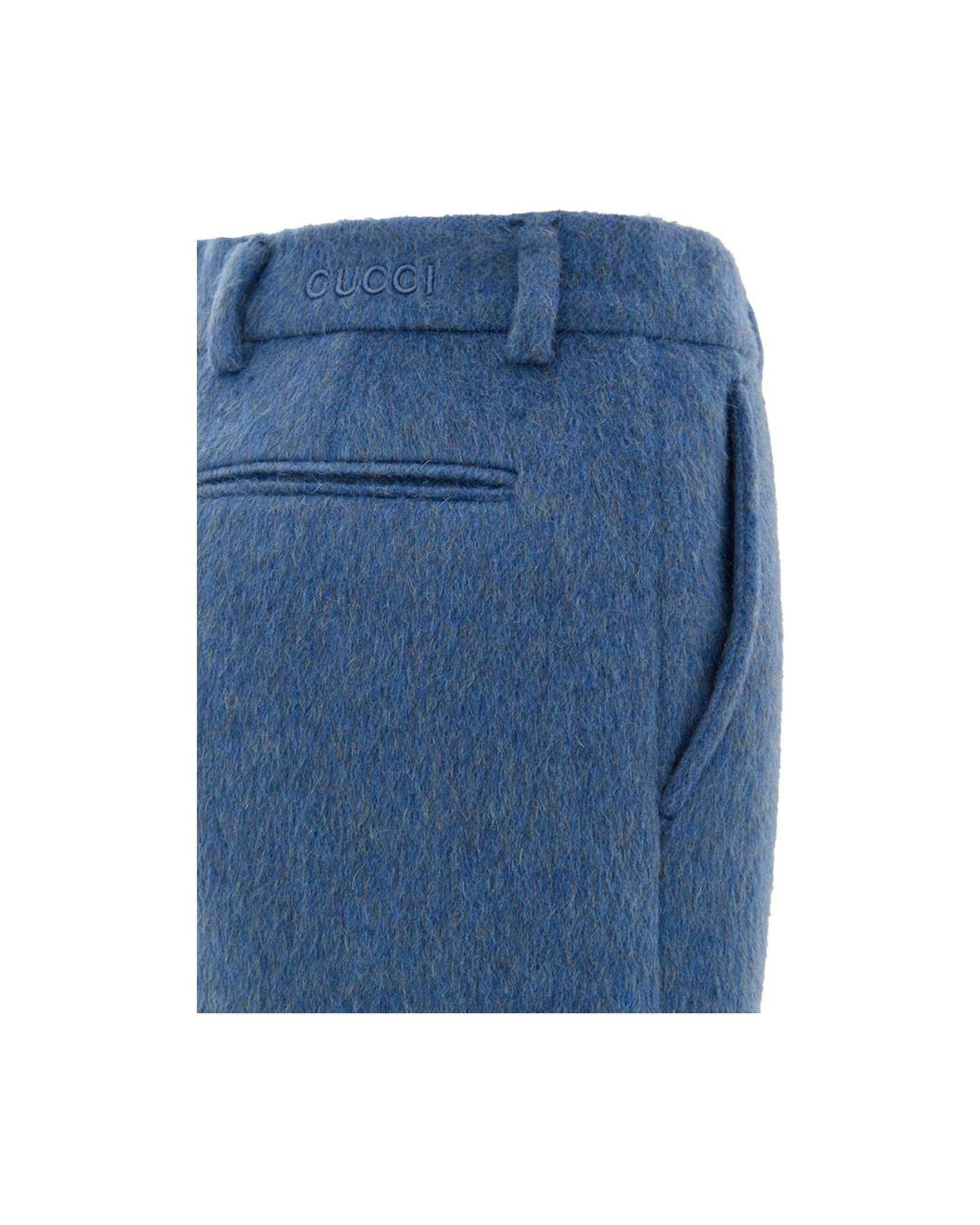 Gucci Blue Wool Short Glam Steals