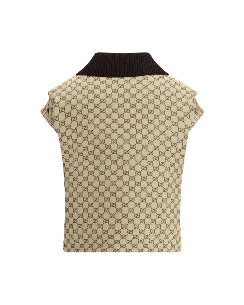 Gucci Bomber Gilet with single front pocket Glam Steals