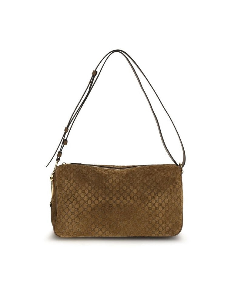 Gucci Brown Calf Leather Bos Taurus Handbag