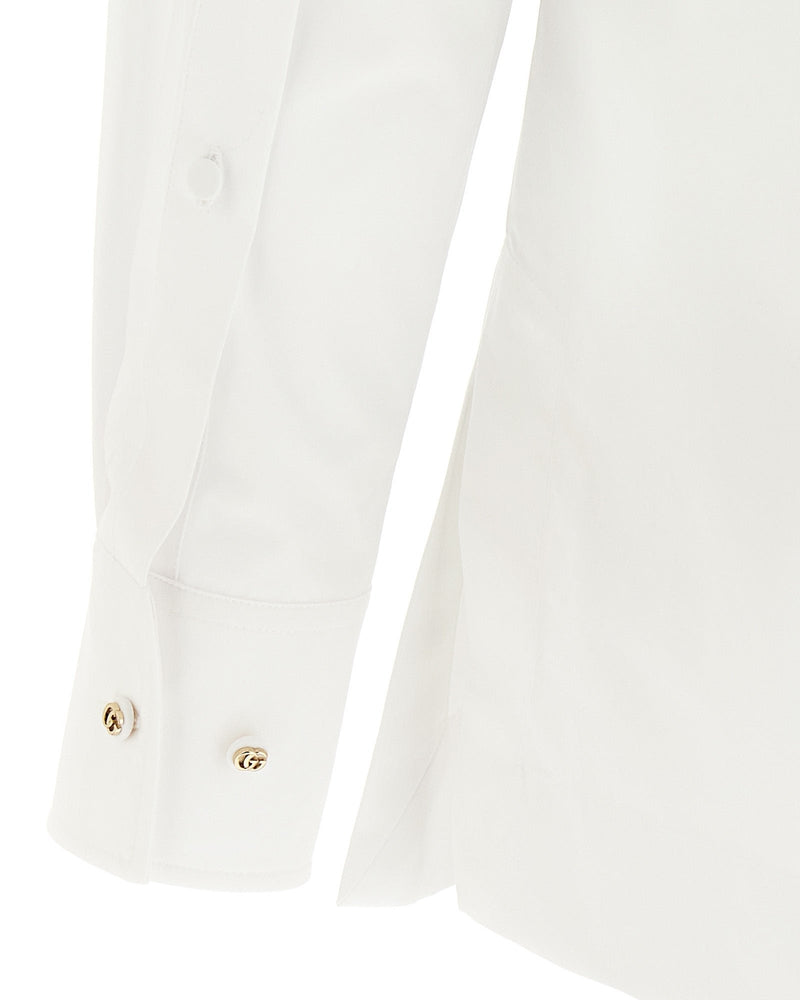 Gucci Double G Embroidery Shirt Glam Steals