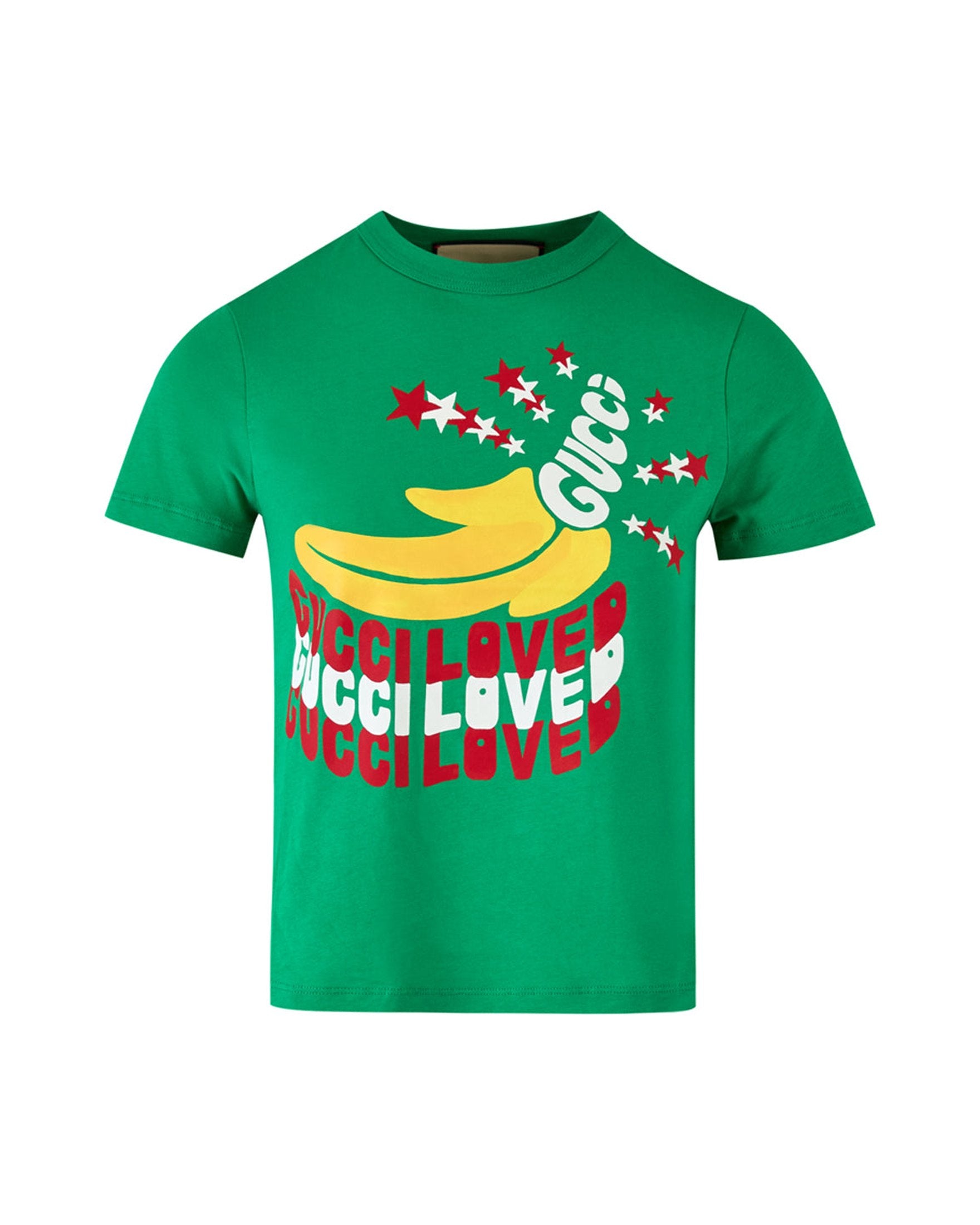 Gucci Green Cotton Logo T-Shirt Glam Steals