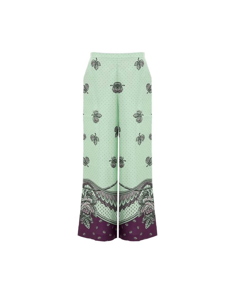 Gucci Silk Green Pant Glam Steals