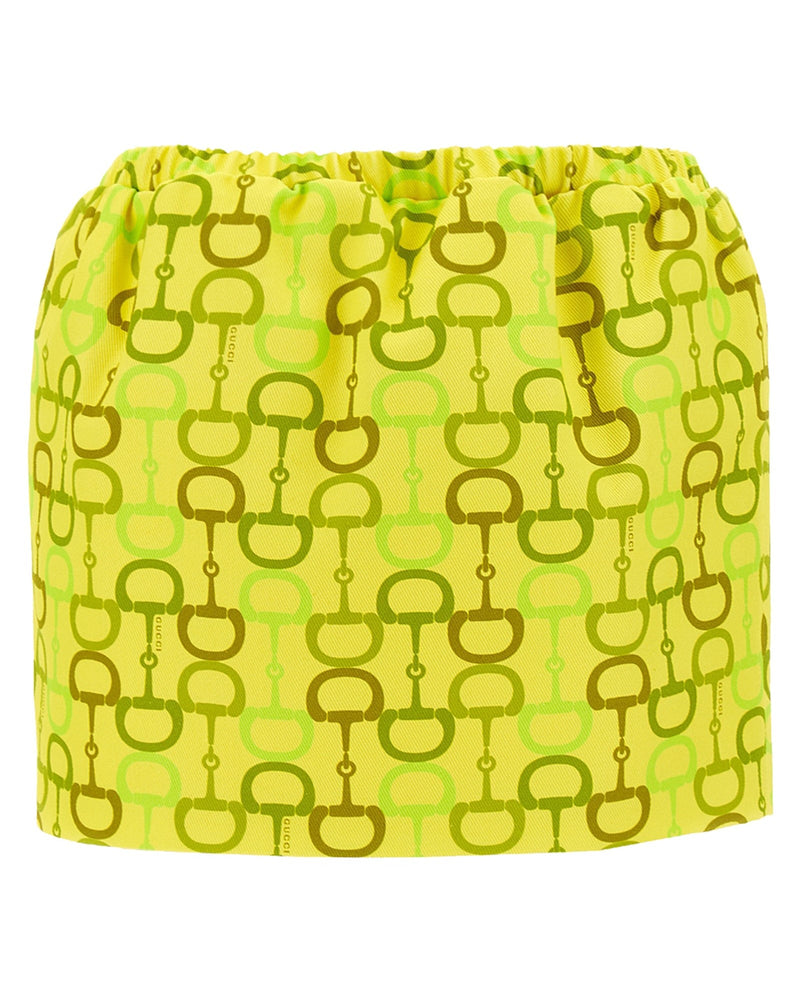 Gucci Horsebit Print Skirt Glam Steals