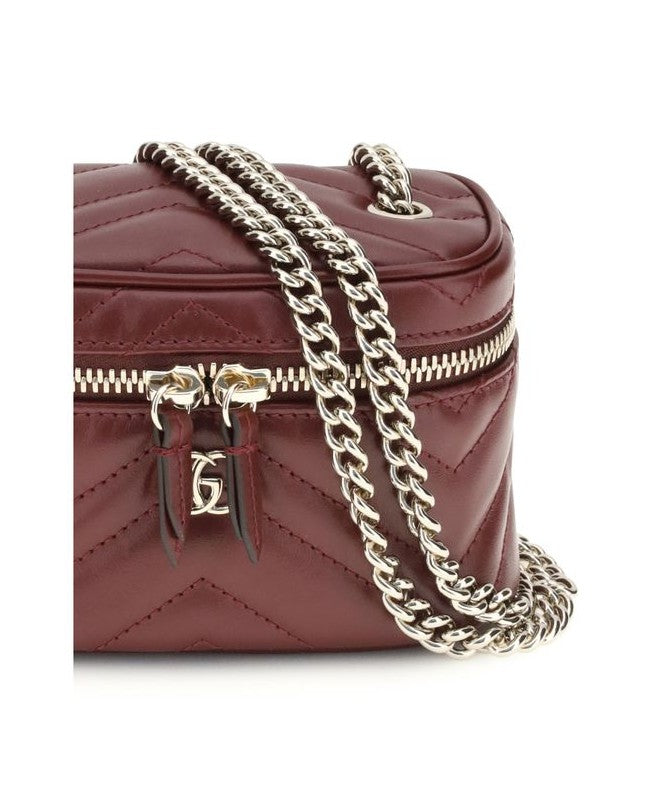 Gucci Leather Bordeaux Calf Bos Taurus Bag Glam Steals