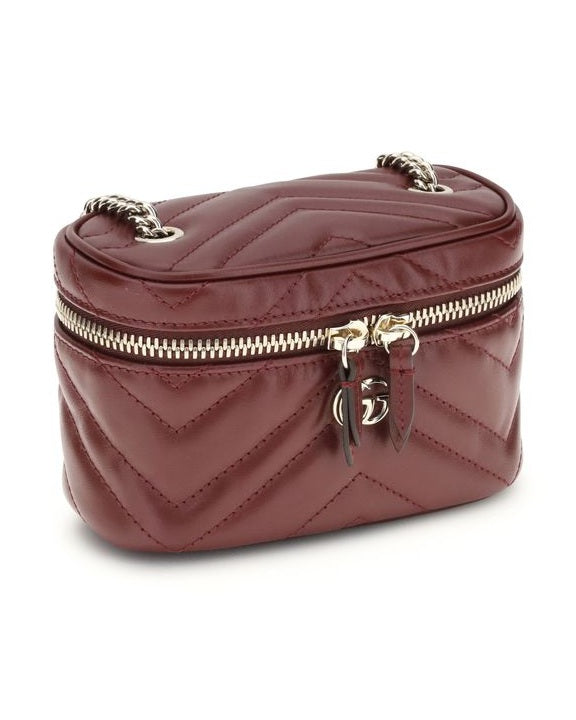 Gucci Leather Bordeaux Calf Bos Taurus Bag Glam Steals