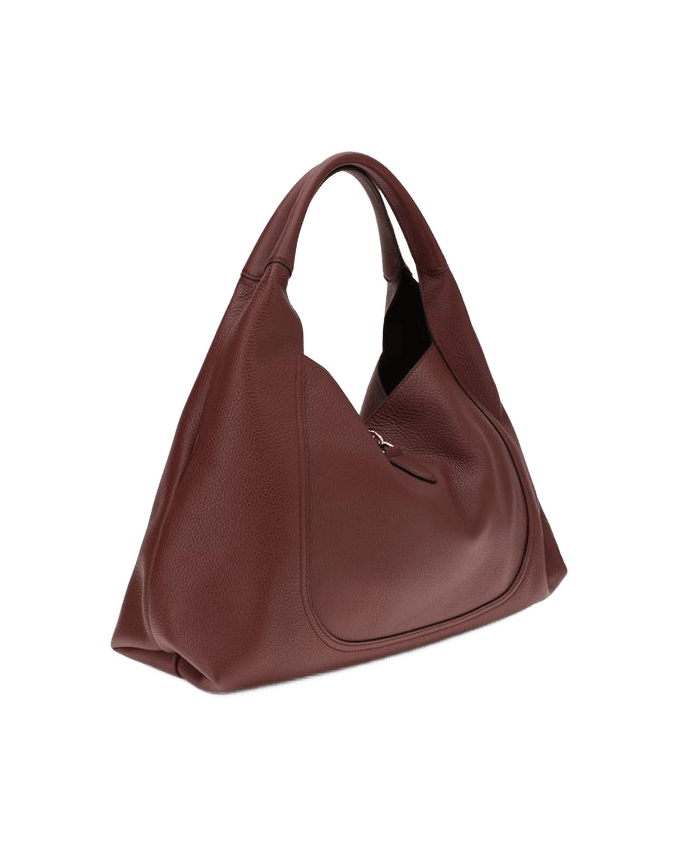 Gucci Leather Bordeaux Calf Bos Taurus Shoulder Bag Glam Steals