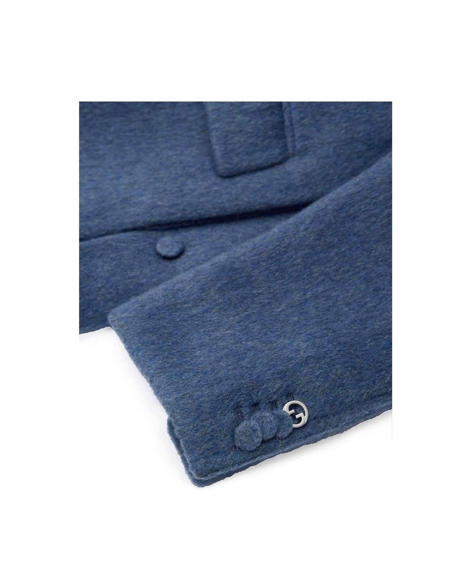 Gucci Light Blue Wool Jacket & Coat Glam Steals