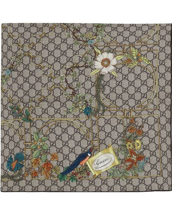 Gucci Multicolor Silk Scarf Glam Steals